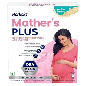Mother's Horlicks - Health & Nutrition drink (Vanilla flavor powder)Pack of 200gm Refill pack - No Added Sugar
