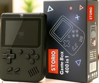Storio Rechargeable Pocket Video Game for Kids 400 in 1 Retro Game Box Console Handheld Game Box with TV Output - Multicolor
