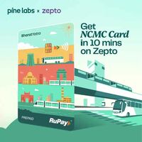 Pine Labs Bharat Yatra NCMC Card -Instant access to Metros in India - at 19rs only in zepto