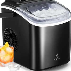 KILIG H01B Portable Ice Maker Machine Black