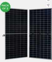 WAAREE 700 WATT,N‑Type Framed Dual Glass Bifacial ,High-Efficiency Solar Panel,(pack of 2)
