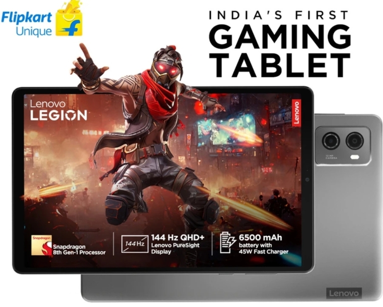 69% off on - Lenovo Legion 12 GB RAM 256 GB ROM 8.8 inch with Wi-Fi Only Gaming Qualcomm Snapdragon 8+ Gen 1 Tablet (Storm Grey) - Rs. 19999