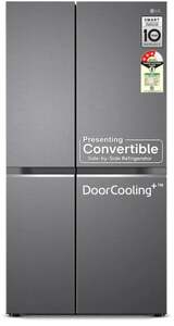 LG 650 L Frost Free Side by Side Convertible Refrigerator  