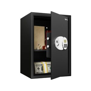 Amazon Basics Digital Safe With Keypad | Gross Capacity - 58L (Net - 51L), Black