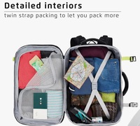 Safari 45L Expandable Overnighter Casual Hiking Travel Backpack Large size Laptop Bag for Man and Women with suitcase compartment, Ideal for Office Use, Work Trips, School, College, boys and girls