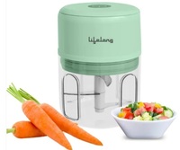 Buy Lifelong USB Rechargeable Wireless Electric Chopper for Kitchen with Stainless Steel Blades (LLWC04, Green) online at best prices from Vijay Sales. 