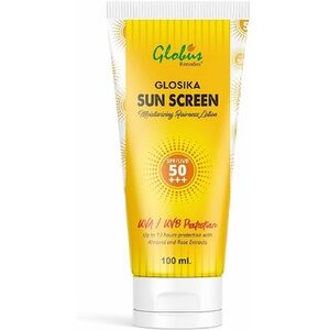 Globus Remedies Glosika Sunscreen Lotion, SPF 50 PA+++ Up to 12 hrs Protection