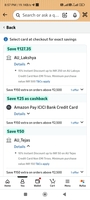 instant discount on amazon fresh, daily essentials and amazon pharma using au credit cards