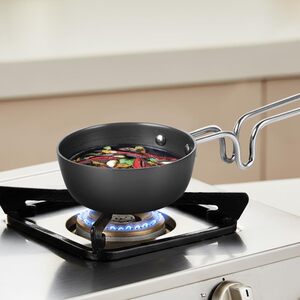 Borosil 11 cm Hard Anodized Tadka Pan