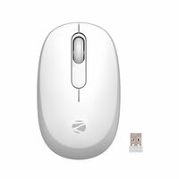 ZEBRONICS Groot Wireless Mouse, Dual Mode (2.4GHz + BT), Upto 1600 DPI, Silent Operation, 3 Buttons, Comfortable & Ergonomic, for Mac | Laptop | Computer, with 2 Years Warranty (White+Grey)

