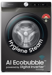 Samsung 8 kg 5 star, AI Control, AI Eco Bubble, Wi-Fi Fully Automatic Front Load with In-built Heater Black, Grey 