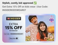 Myntra Extra 15% Off On Kids Wear