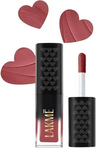 Lakme Xtraordin-Airy Lip Mousse, Velvet Matte Finish, with air-light texture, enriched with cocoa butter for nourished & moisturised lips, Liquid Lipstick - Date Night Pink (1.8g)