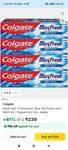 colgate maxfresh blue set of 4 of 150gm each @ ₹239