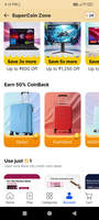 50% Super coin offer on suitcase bag