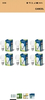 Crompton Dyna Ray 5W Round B22 LED Cool Day Light Pack of 6