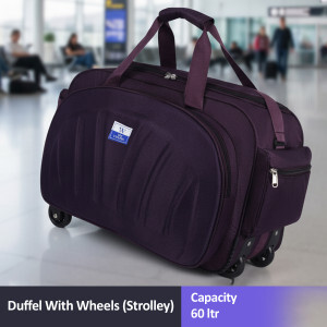 We Travel Travel Duffle Bags For Men and Women Duffel With Wheels (Strolley)