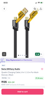 Swiss Military Audio Cable - Quadro 4-in-1