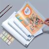 KSP HOME Transparent Paper Sticker Book Cover Film Book Binding Cover [30 Pcs- 3 Different Sizes -10 Each] Waterproof Self-Adhesive for Office School Textbook Protective Case