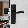 Milton 8 Inch Aluminum Mortise Lock Set - Black Model MSS-ALM-2001