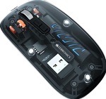 ZEBRONICS Glassy 10 Wireless Mouse, Dual Mode (2.4GHz + BT), Upto 1600 DPI, Silent Operation, 5 Buttons, Type-C Charging, Comfortable & Ergonomic, for Mac | Laptop | Computer (Black)