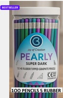 Take a look at this 100 pencils per box with 5 sharpners Round Shaped Pencil Multicolor Jar Round Shaped Pencil on Flipkart