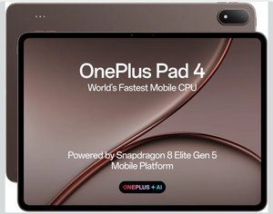 OnePlus Pad 4, Snapdragon® 8 Elite Gen 5 Platform + Free OnePlus Stylo Pro (₹5499)