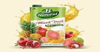 b natural mixed fruit juice 