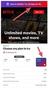 Free Netflix for 30 Days 