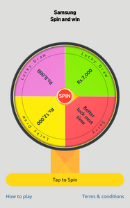 Samsung Unpacked : Spin & Win 