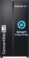 Samsung 653 L, 3 Star, Frost Free, Double Door, Convertible 5-in-1 Digital Inverter, Side By Side AI Enabled Smart Refrigerator with WiFi