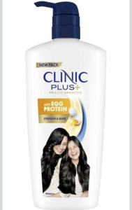 Clinic Plus Strength & Shine Shampoo with Egg Protein for Strength, Shine and Smoothness, 650 ml