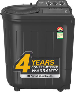 Whirlpool 7 kg 5 Star with Ace Wash Station, 1400 RPM Speed and Rust Proof Semi Automatic Top Load Grey (MAGIC CLEAN 7.0 GREY DAZZLE (5YR))

