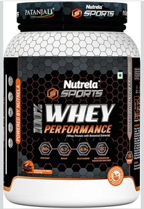 NUTRELA Sports Patanjali Whey Protein 1kg | Concentrate + Isolate | 24g Protein Per Scoop 