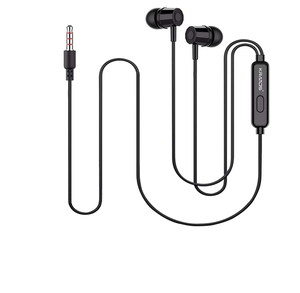 KRATOS thump wired earphone with mic - black