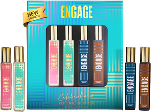 Engage Celebration Perfume Gift Pack for Men & Women 25ml x4, Long Lasting, Gift Set Perfume  -  100 ml