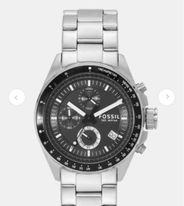 Fossil Men Black Chronograph Watch CH2600_SOR