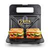 iBELL SM410N 800W Sandwich Maker Electric | Non-Stick Grill & Toast Plates | Handle Lock System | Fast Heating Toaster | Compact Design (Black)