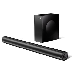 boAt Aavante 2.1 1200, 120W Signature Sound, 2.1 CH w/Wired Subwoofer, BT v5.4, Multiple Ports, EQ Modes & Remote Control, Bluetooth Sound bar, Home Theatre Soundbar Speaker (Premium Black)