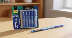 Classmate Octane Ball Pens (Blue Ink, Pack of 5)