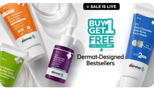 The Derma Co BFF Sale : Buy 1 Get 1 Free | Buy 2 Get 2 Free |