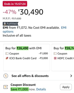 IFB 285L 3 Star 10 in 1 Convertible, Advanced Inverter Frost-Free Double Door Refrigerator with 30 Hrs Cooling Retention, Freezer LED & 4 Year Super Warranty (2026, IFBFF-336CYKSETM, Metal Black) with icici cc 