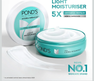POND'S Light Moisturiser with Cera-Hyamino for 5X Dryness Repair for Ultimate Soft, Smooth Skin | Lightweight, for all skin types, 300ml