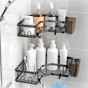 Moforoco Bathroom Corner Shelves Organiser