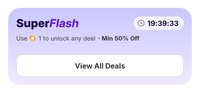 (upcoming) Flipkart - Superflash - use 1 supercoin to unlock any deal - min 50% off
