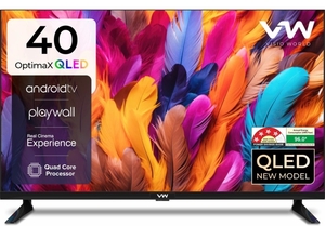 VW OptimaX Series 101 cm (40 inch) QLED Full HD Smart Android TV Edition (VW40AQ1)