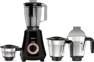 Havells Hydro Plus 1000 Watt Mixer Grinder 4 Jar Mixer Grinder |1.75L Break-Resistant Blending Jar | 304 SS Rust-Resistant Blades | 22000 RPM High-Speed Motor | 5-Year Motor Warranty (Black) : Amazon.in: Home & Kitchen