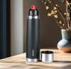 (3 bottles)Borosil 24 Hours Hot & Cold Thermo Double Wall Vaccum Insulated Steel Flask Bottle 1000 ml Steel Flask