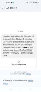  60% OFF on Amazon Pay, Flipkart & More – User Specific Offer