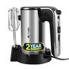 IBELL WHISK400 Electric Hand Mixer, 400W, Blender, Detachable Beaters & Dough Hooks, With Turbo Button 5 Speed Settings(Silver).